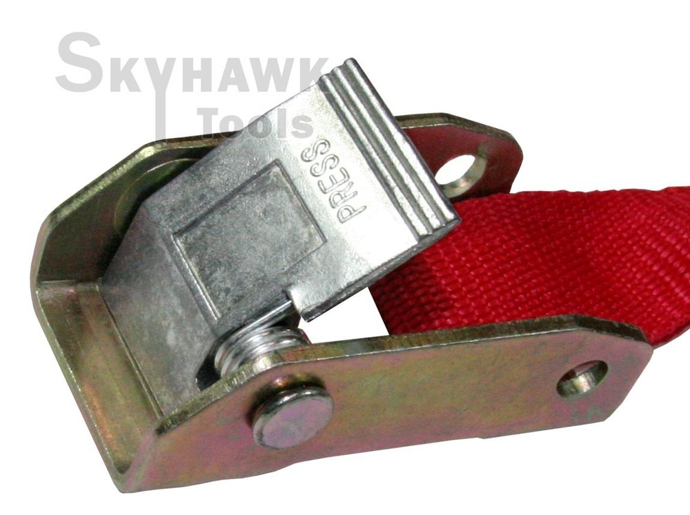 4 Packs 1 x 6 Adjustable Locking Tie Down Set