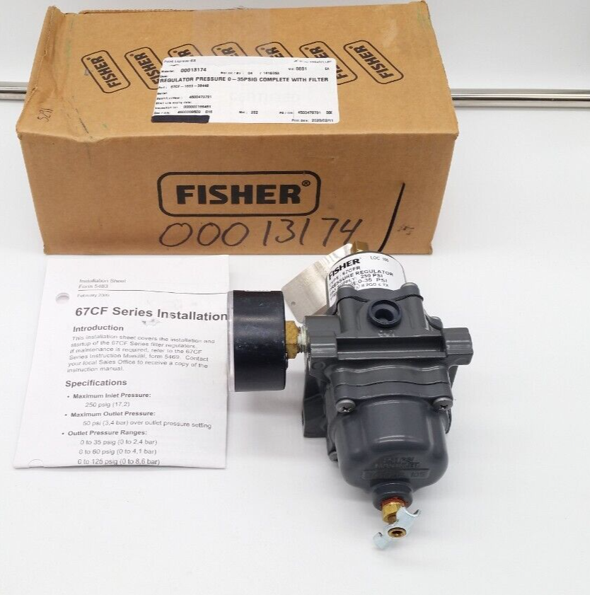 Fisher 67CF-1663-38448 Air Filter Regulator