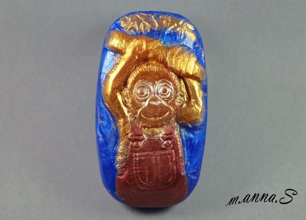 MONKEY SILICONE MOLD for soap making and other crafts