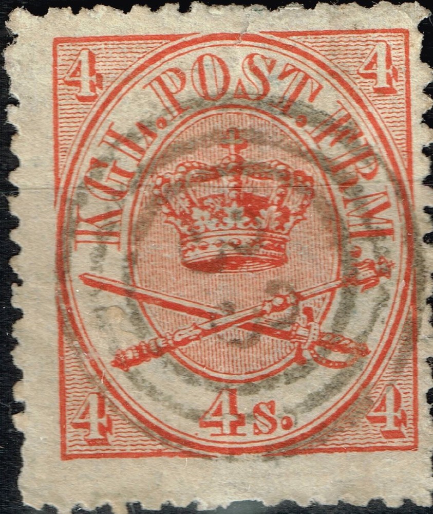 Denmark Royal Emblems classic stamp 1864 #13