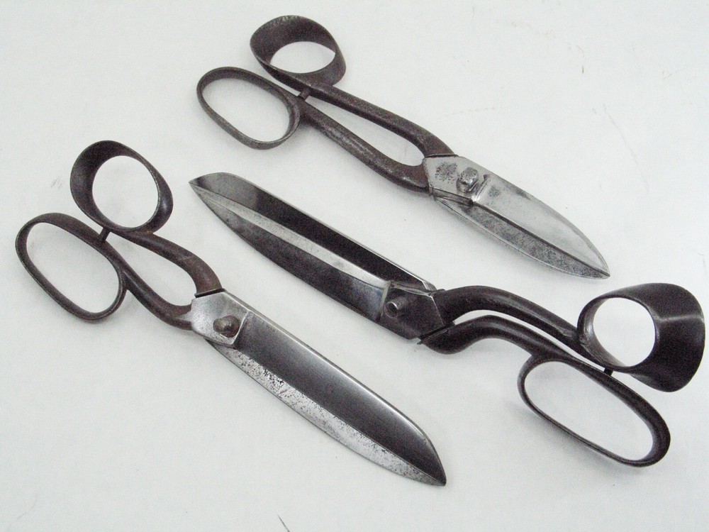 Three fun French Tailor Shears Scissors sold for DISPLAY