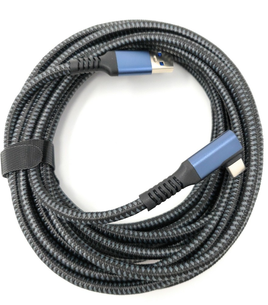 2 Pack 16ft Link Cable for Meta Quest 2/3 VR Type C-A PC Gaming & Charging Cord