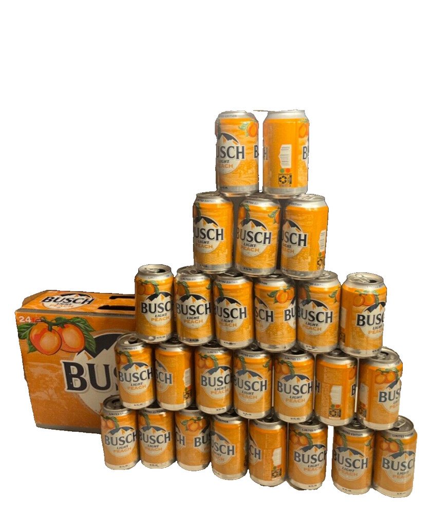 Busch Light Peach Collector’s Edition EMPTY Beer Can