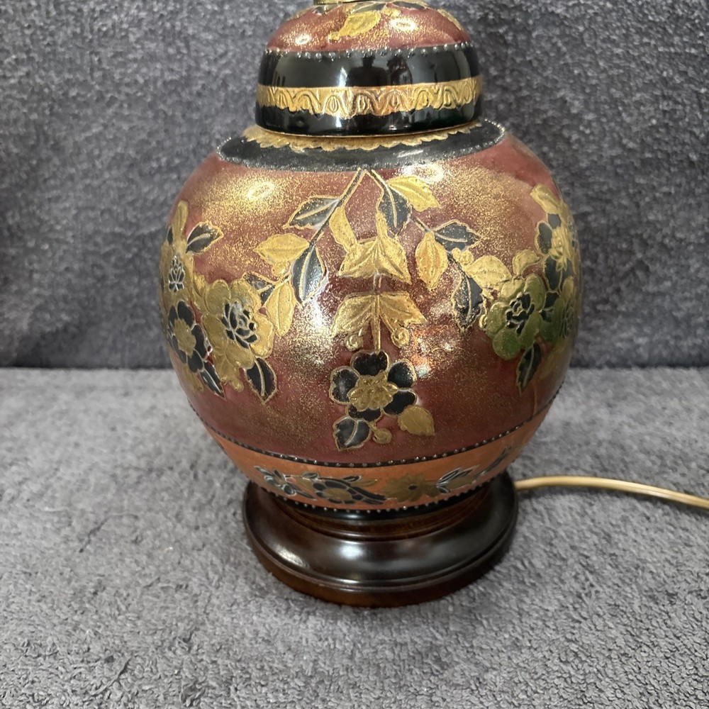 Lovely Gregory’s Table Lamp In Ceramic Floral Design - Working