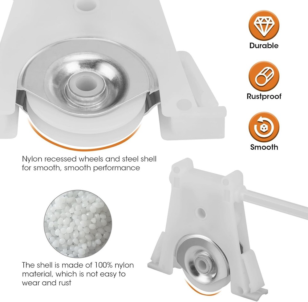 2 Pack Sliding Screen Door Lower Roller Assembly Compatible with Andersen Part
