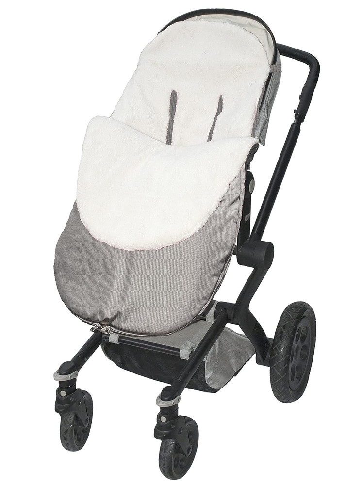 Cozy Grey Water-Resistant Snuggle Bag for Strollers