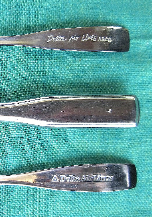 3 DELTA Airlines Stainless Flatware Cutlery Utensils