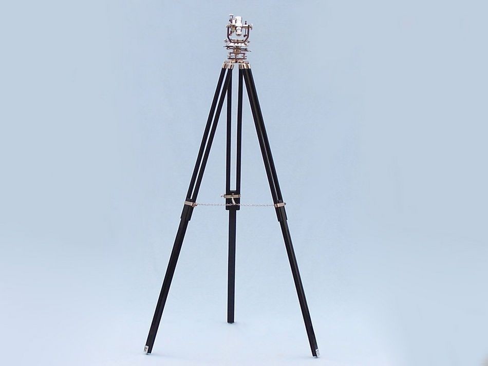 Floor Standing Chrome Theodolite 62"
