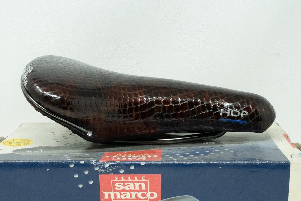 NOS SAN MARCO SQUADRA HDP LADY python leather VINTAGE RACING SADDLE SEAT OLD