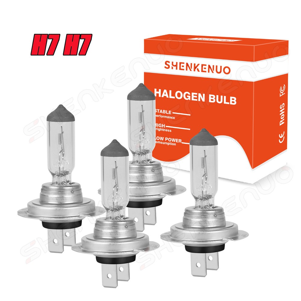 4x H7 Halogen 12V 55W Super Bright Upgrade Headlight Bulb-150% More Light