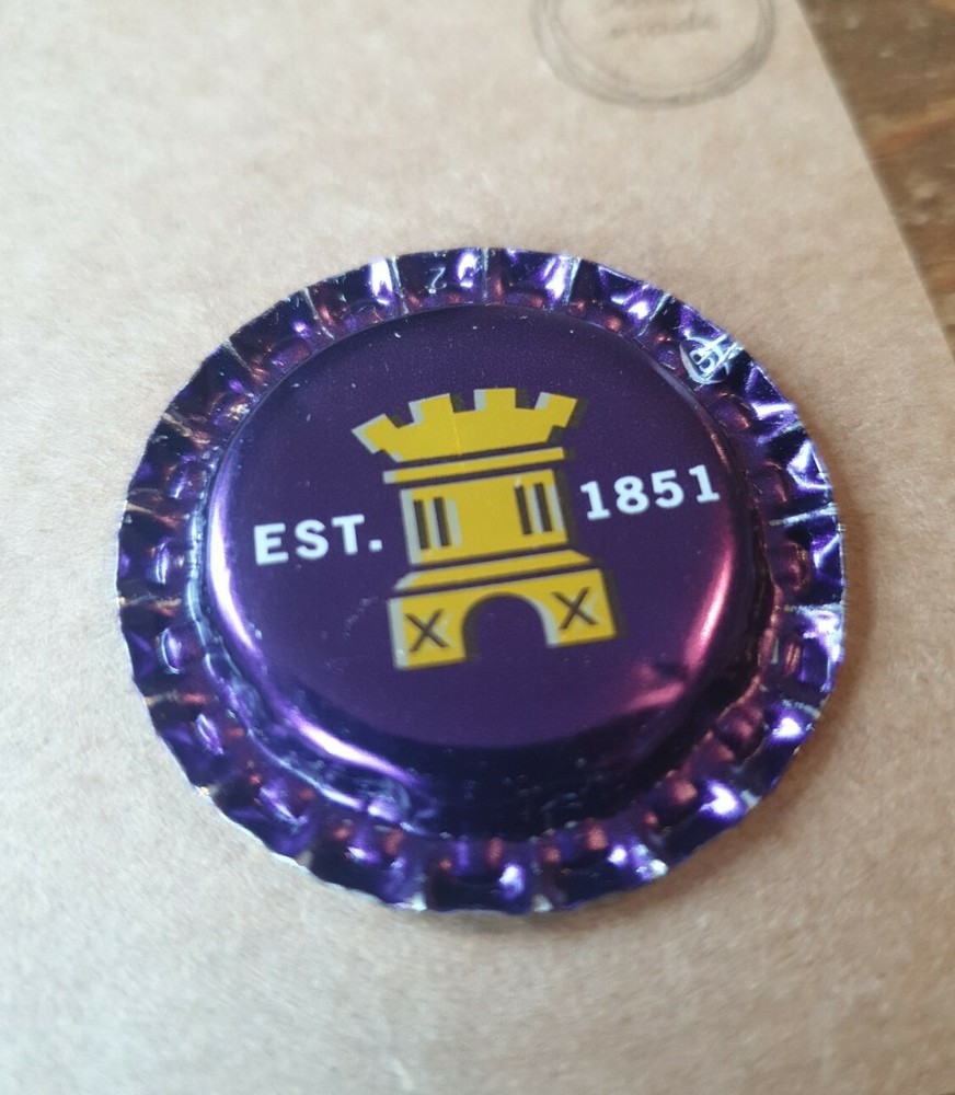 BOTTLE CAP FRIDGE MAGNET CORNISH KOREV PURPLE