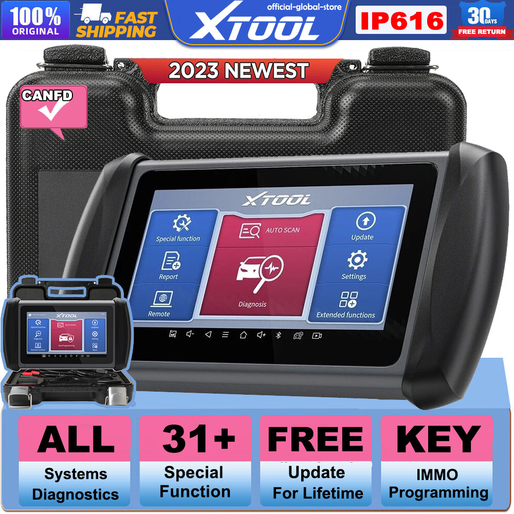 XTOOL IP616 Automotive Full System OBD2 Scanner Diagnostic Tool Key Programmer