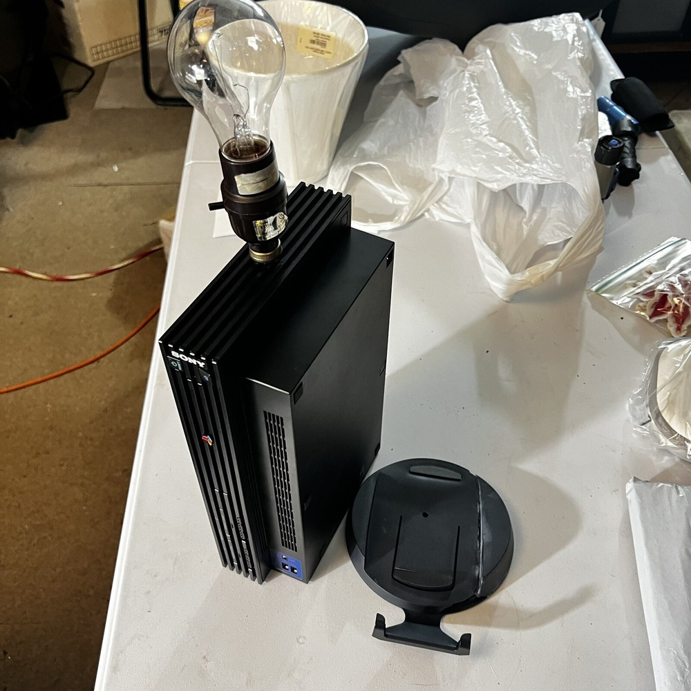 Handmade PS2 Console Desk Lamp Video Game Light Custom Vintage