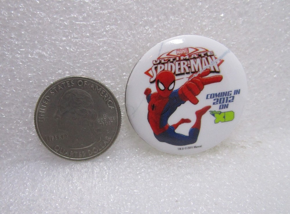 Marvel Ultimate Spider-Man Disney XD Promo 1 1/4" Button Pin