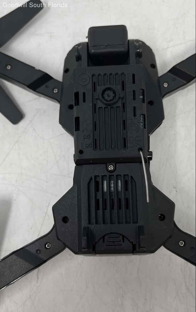 Black Remote Controller Drone With Accessories In Carrying Case No Tested