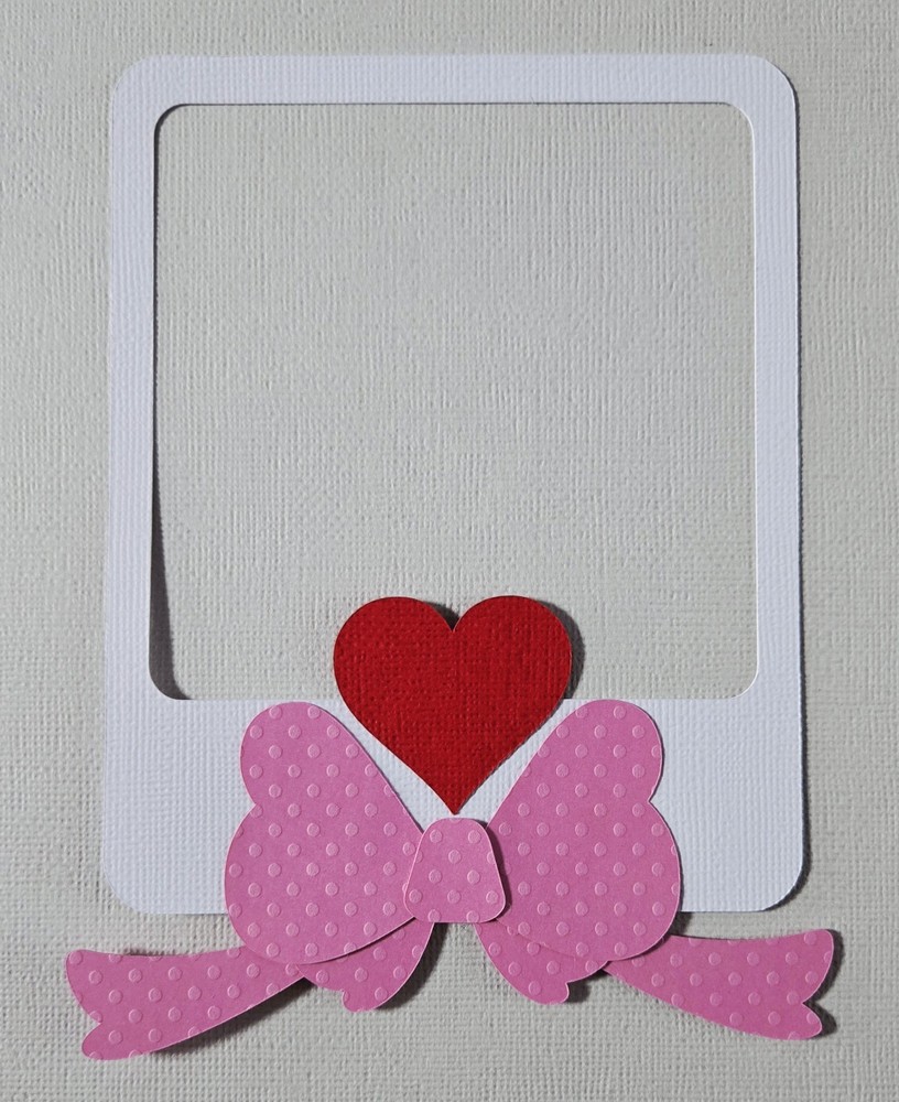 Ultrasound Frame Pink. Scrapbook, Card Making Paper Piecing