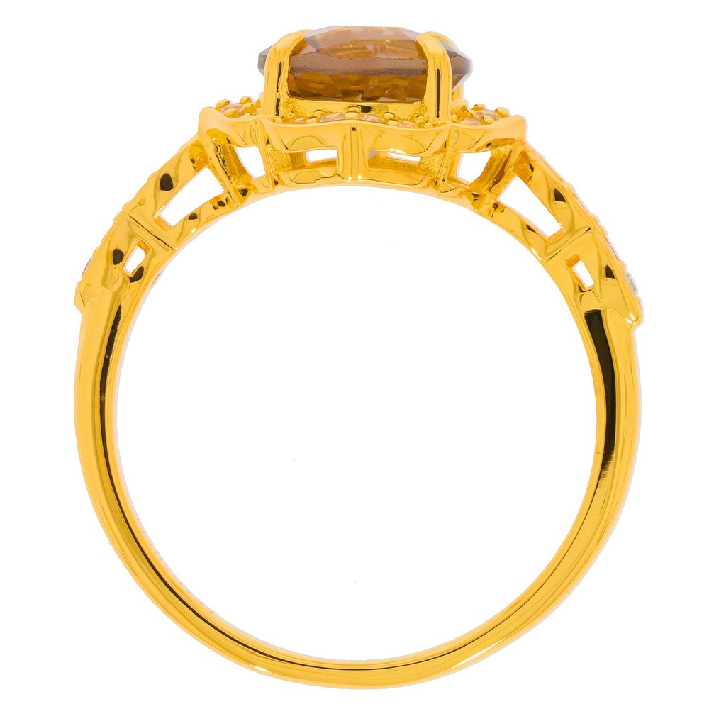 Sterling Silver Semi Mount Ring Setting Round RD 8x8mm Topaz