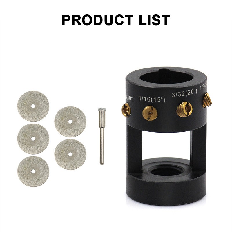 Tungsten Grinder & Sharpener Multi-Angle Offsets Head Tool For TIG Welding