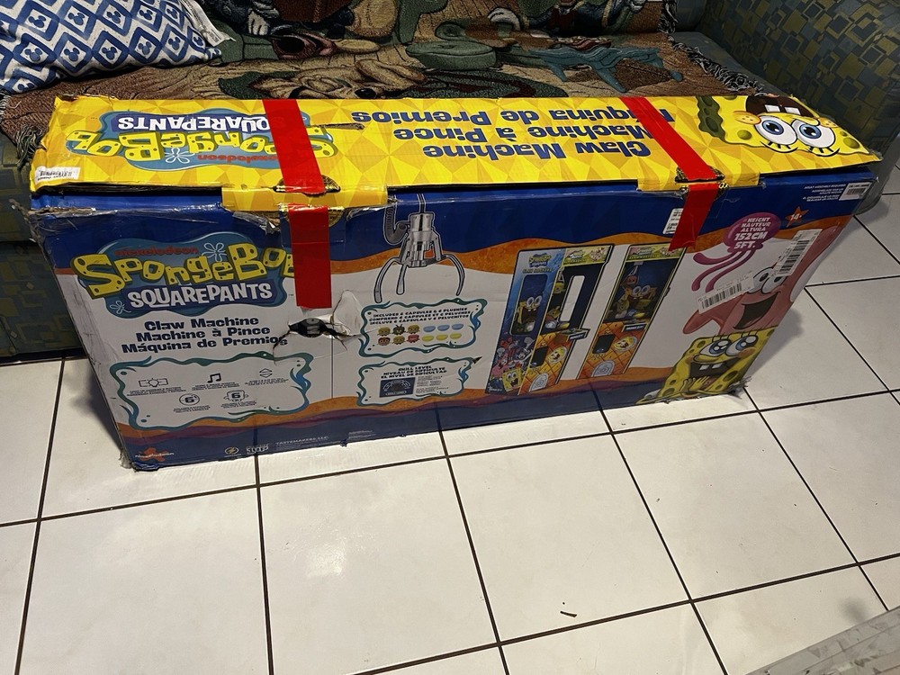 Arcade 1Up SpongeBob SquarePants Claw Machine NEW OPEN BOX