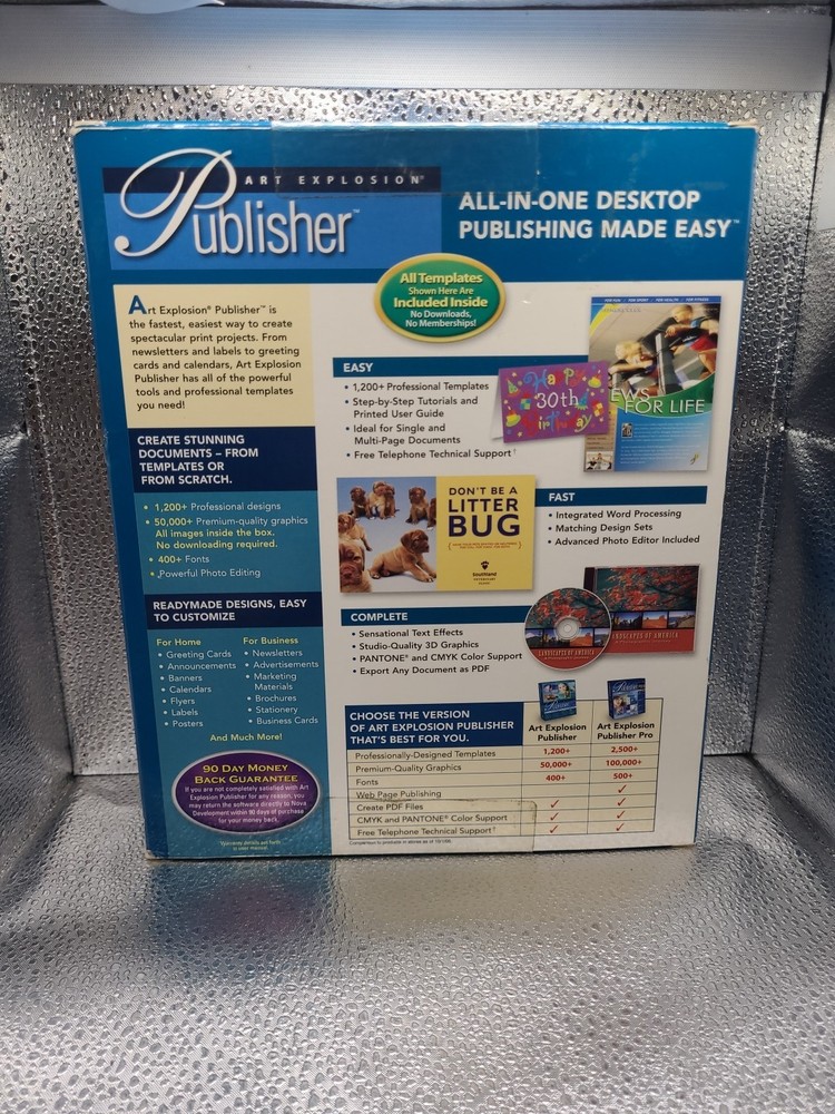 VTG Nova Art Explosion Publisher Silver Edition PC Windows 98/XP