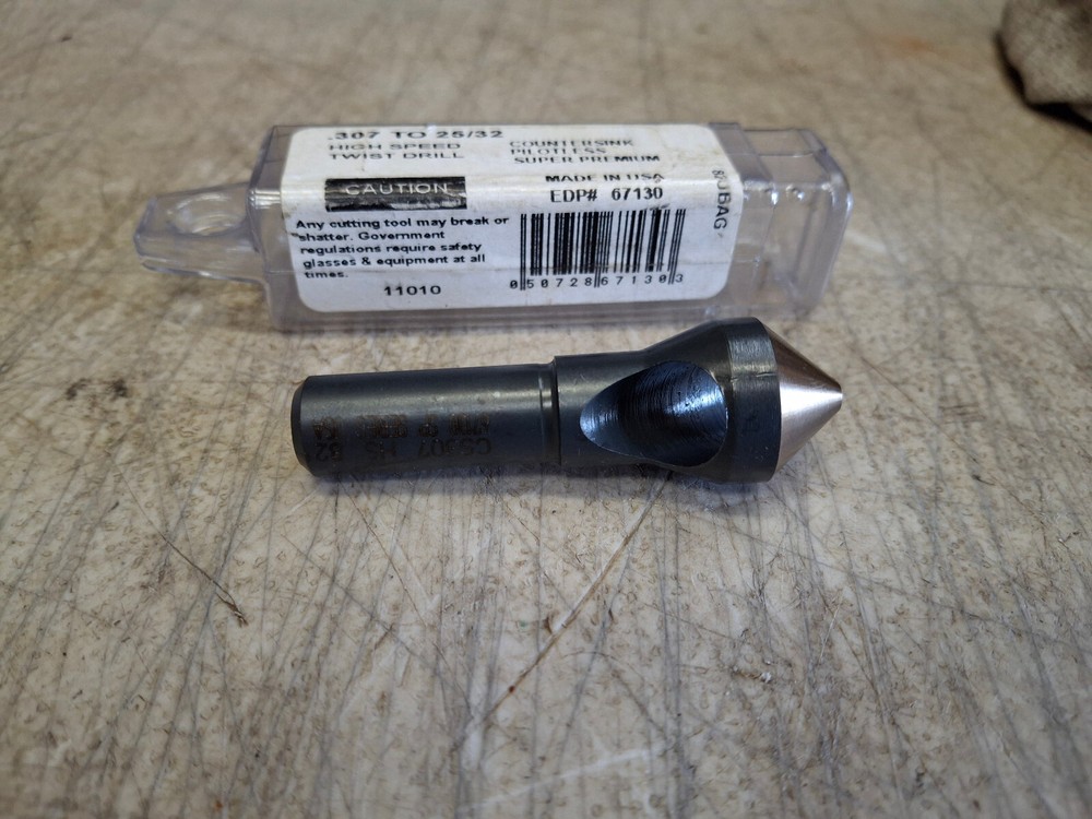 Viking Drill Single Flute Pilotless Deburring Countersink .307" - 25/32" 67130