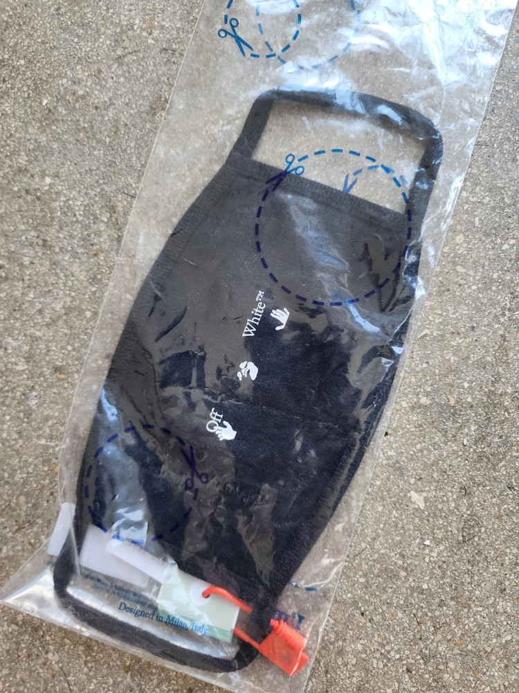 AUTHENTIC OFF-WHITE FACE MASK BLACK