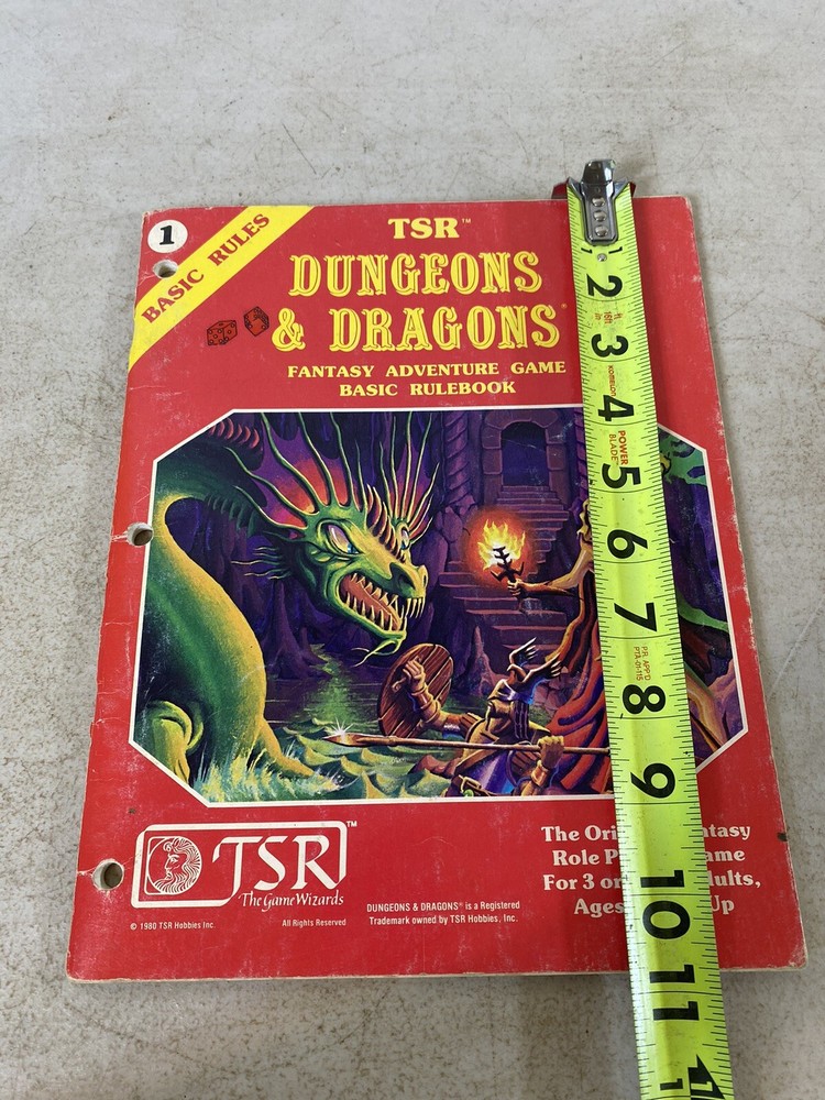 TSR Dungeons & Dragons Basic Rules 1980 Adventure Game Book 29E13