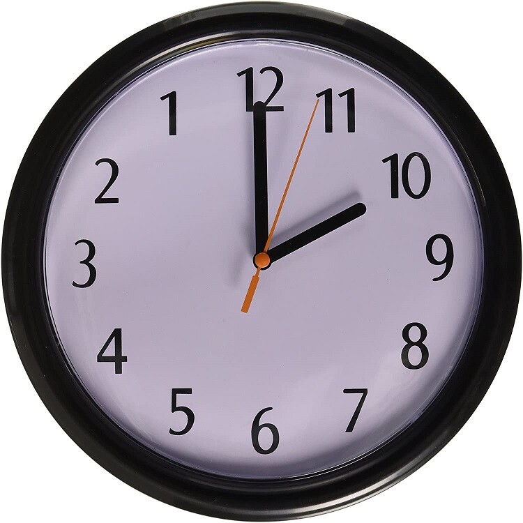 Backwards Joke Clock 9"
