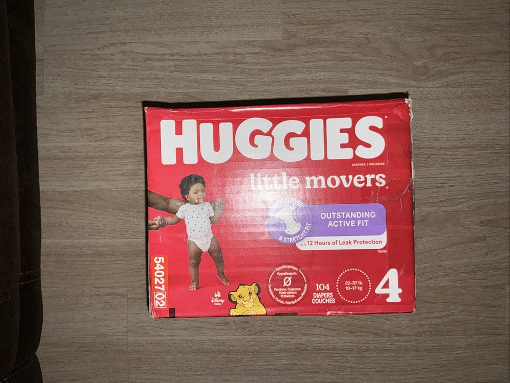 Huggies Little Movers Size 4 104 Count