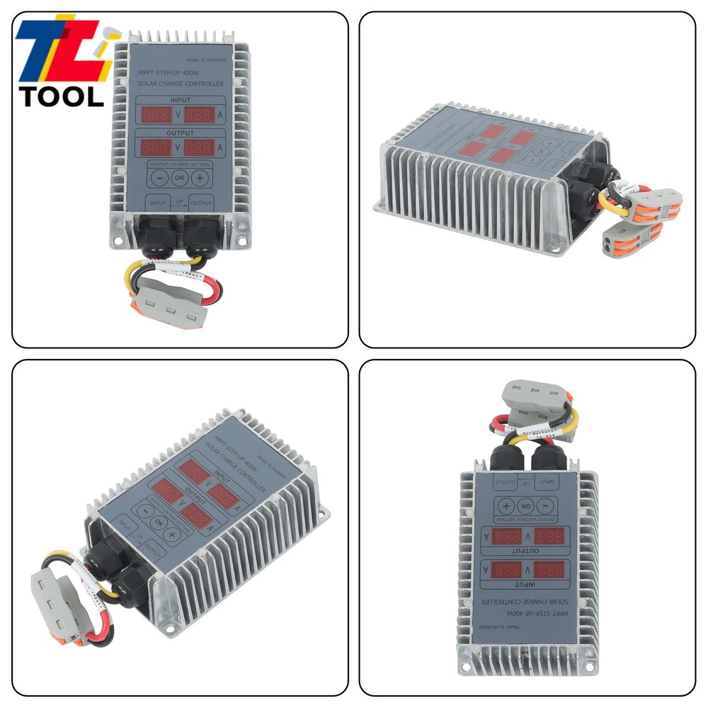 400W MPPT Solar Charge Controller 24-85V Boost Waterproof LED Adjustable