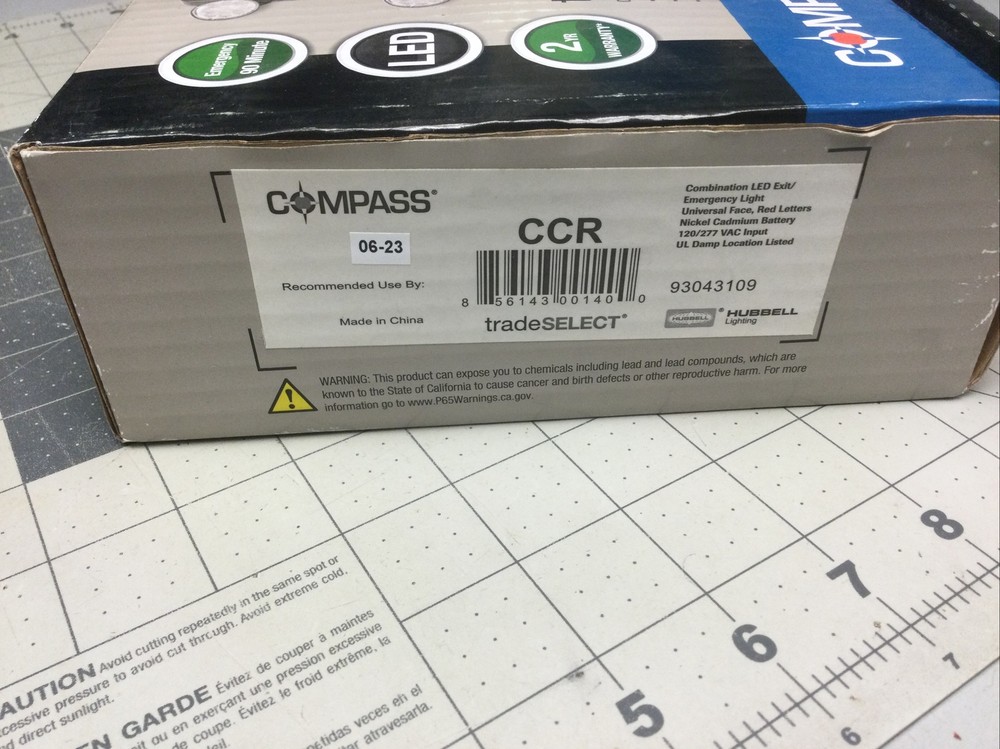 CCR Hubbell Exit/Emergency Light - (VB2)