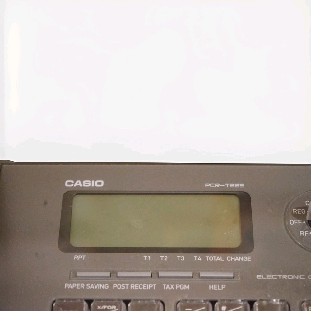 Casio PCR-T285 Electronic Cash Register w/Programming Keys