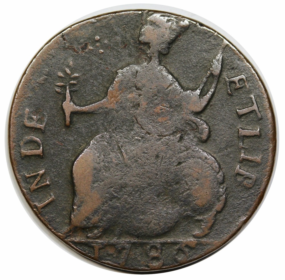 1786 Vermont Copper, Bust Left, RR-10, R4