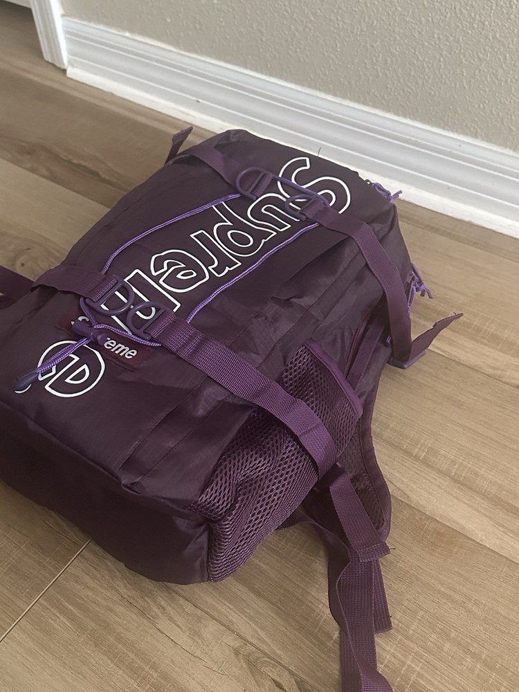 Purple supreme backpack