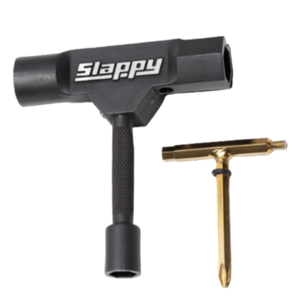 Slappy ST1 Skateboard Tool with Rethreader Black