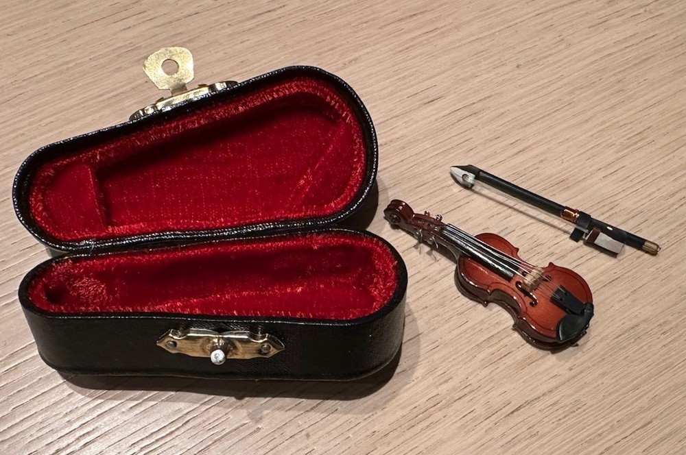 Miniature Violin In Case