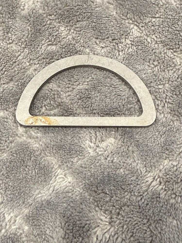 D-Ring Stainless Steel - Flattened Ends