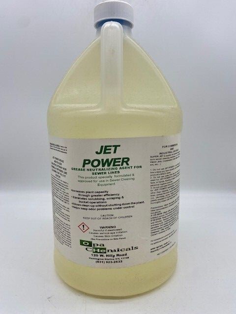 JET POWER GREASE NEUTRALIZER FOR SEWER LINES