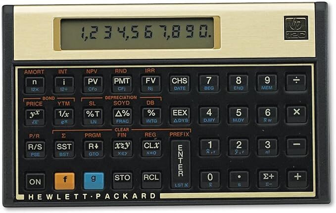 Hewlett Packard 12C Financial Calculator