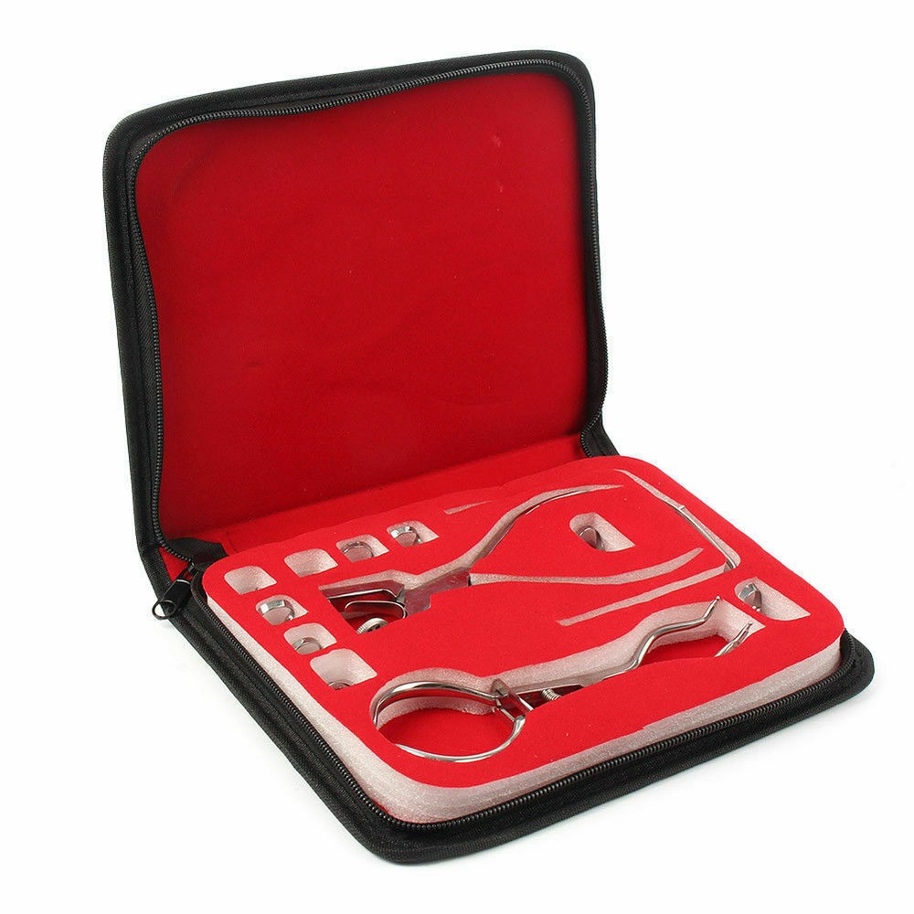 Dental 12 Pcs Basic Rubber Dam Kit Surgical Instruments Set Stainless