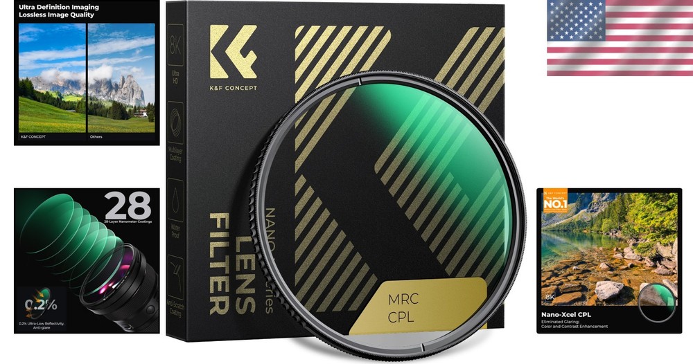 55mm Circular Polarizer Filter - HD 28 Layer Multi-Coated