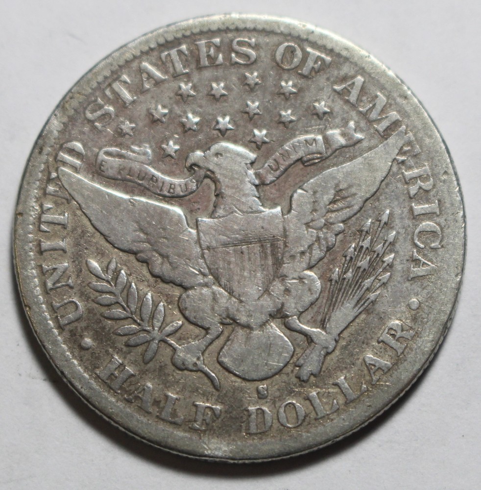 1896 S Barber Half Dollar LP10