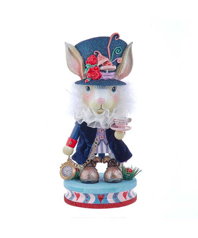 13" Hollywood Nutcrackers™ White Rabbit Nutcracker HA0762 w
