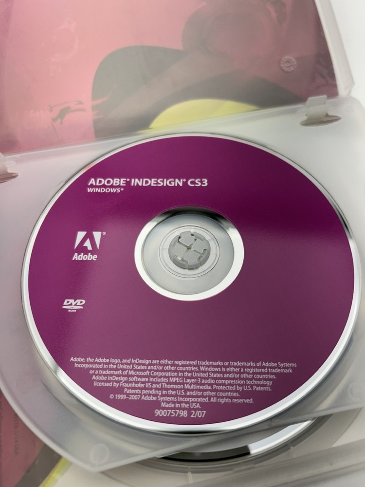 Adobe Indesign CS3 Windows Installation Media ONLY