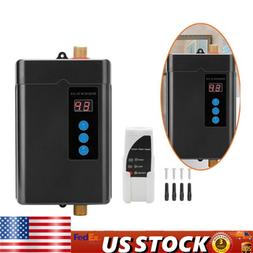 Electric Mini Tank Water Heater 2.5 Gallons Eliminate Time For Hot Water Shelf