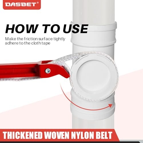 12 Inch Strap Wrench Pipe Adjustable Nylon Strap Pipe Wrench Double Layered