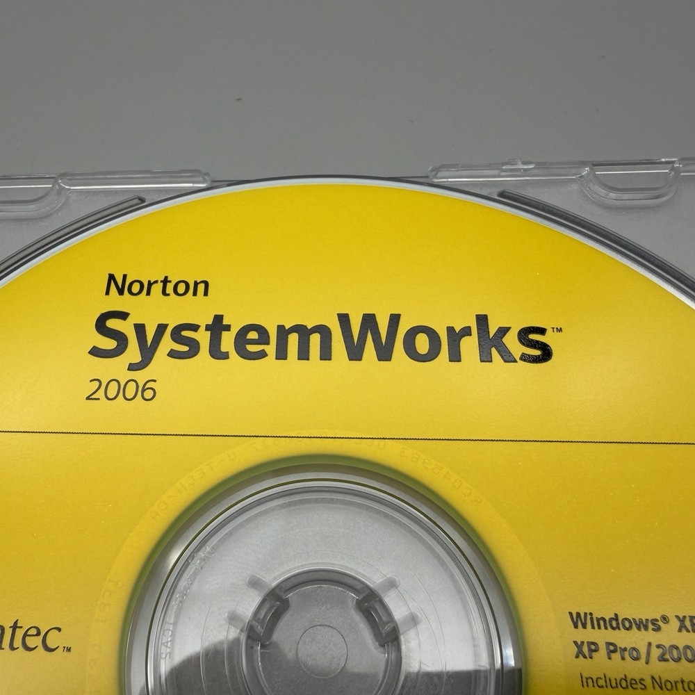 Norton SystemWorks 2006 Standard Edition Windows XP Software CD-ROM W/ Key