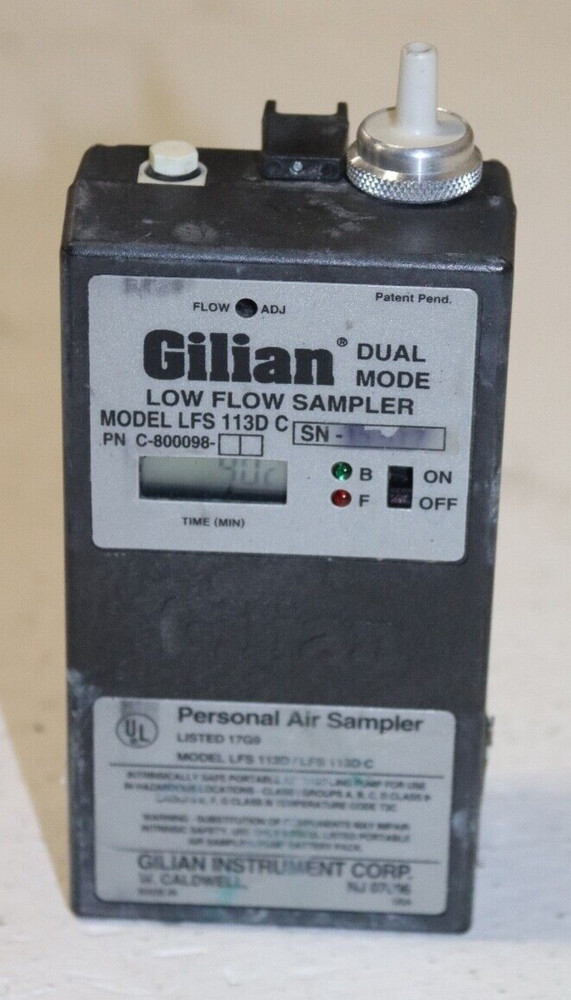 Gilian LFS-113D Low Flow Sampler Personal Air Sampler Sensidyne