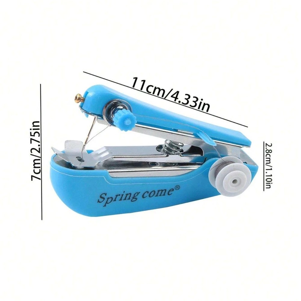 Mini Sewing Machine Handheld Stitching Machine Portable Quick Sewing DIY Craft