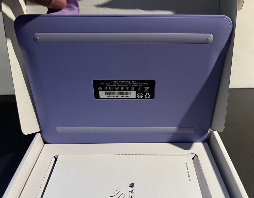 UGEE S640 Pen Tablet Drawing Tablet- Purple Tablet